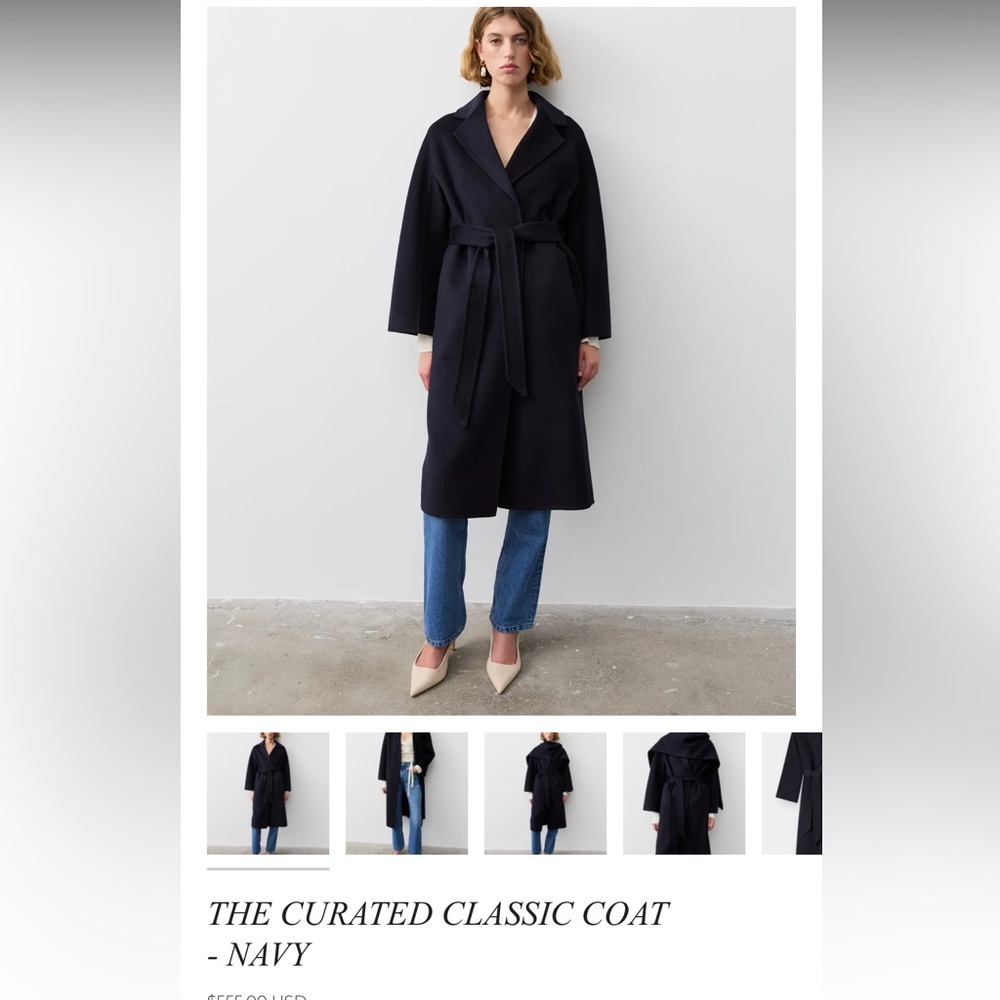 The Curated Classic Coat - Navy